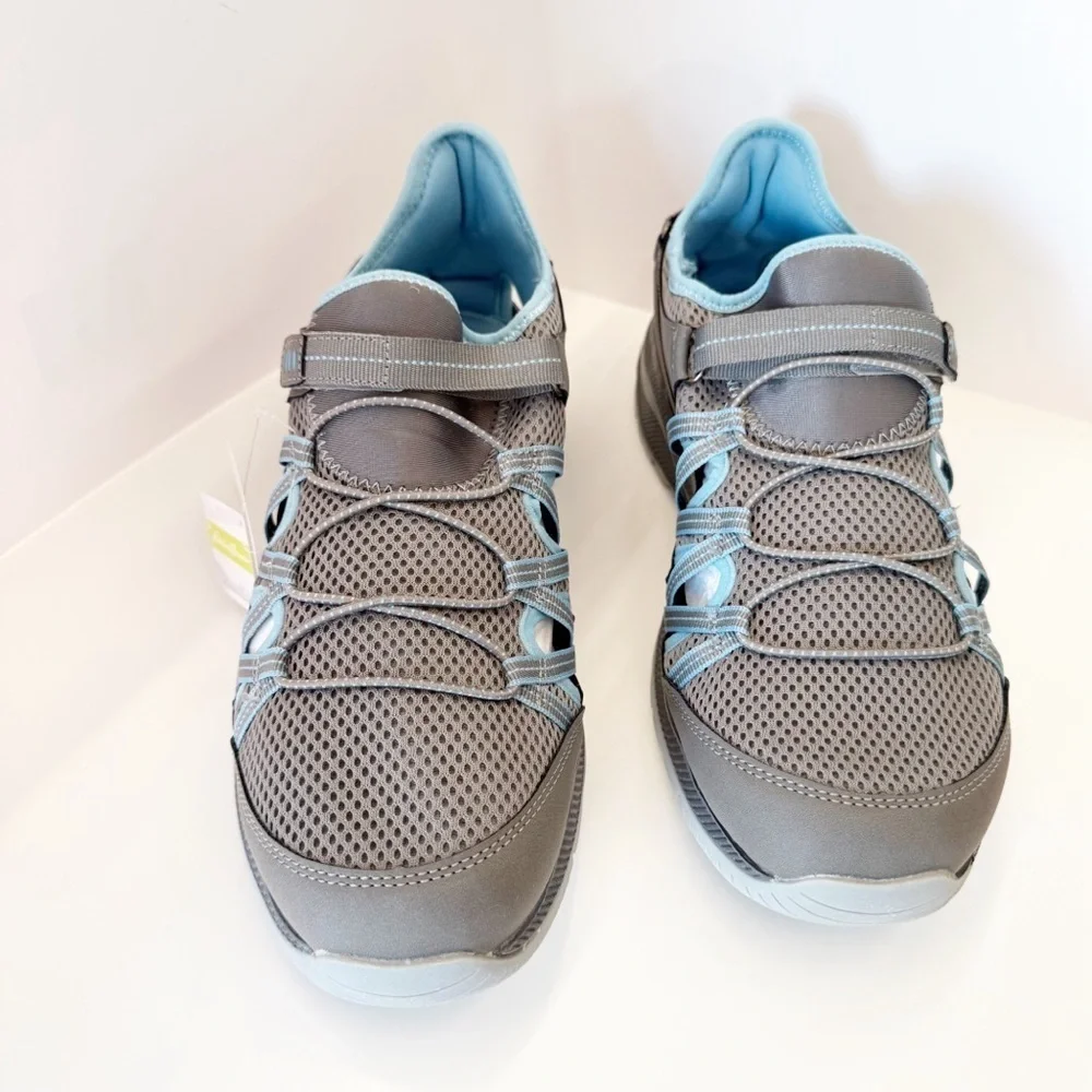 NWT Eddie Bauer Gray‎ Blue Sutton Hybrid Women's Adventure Shoes, 11M